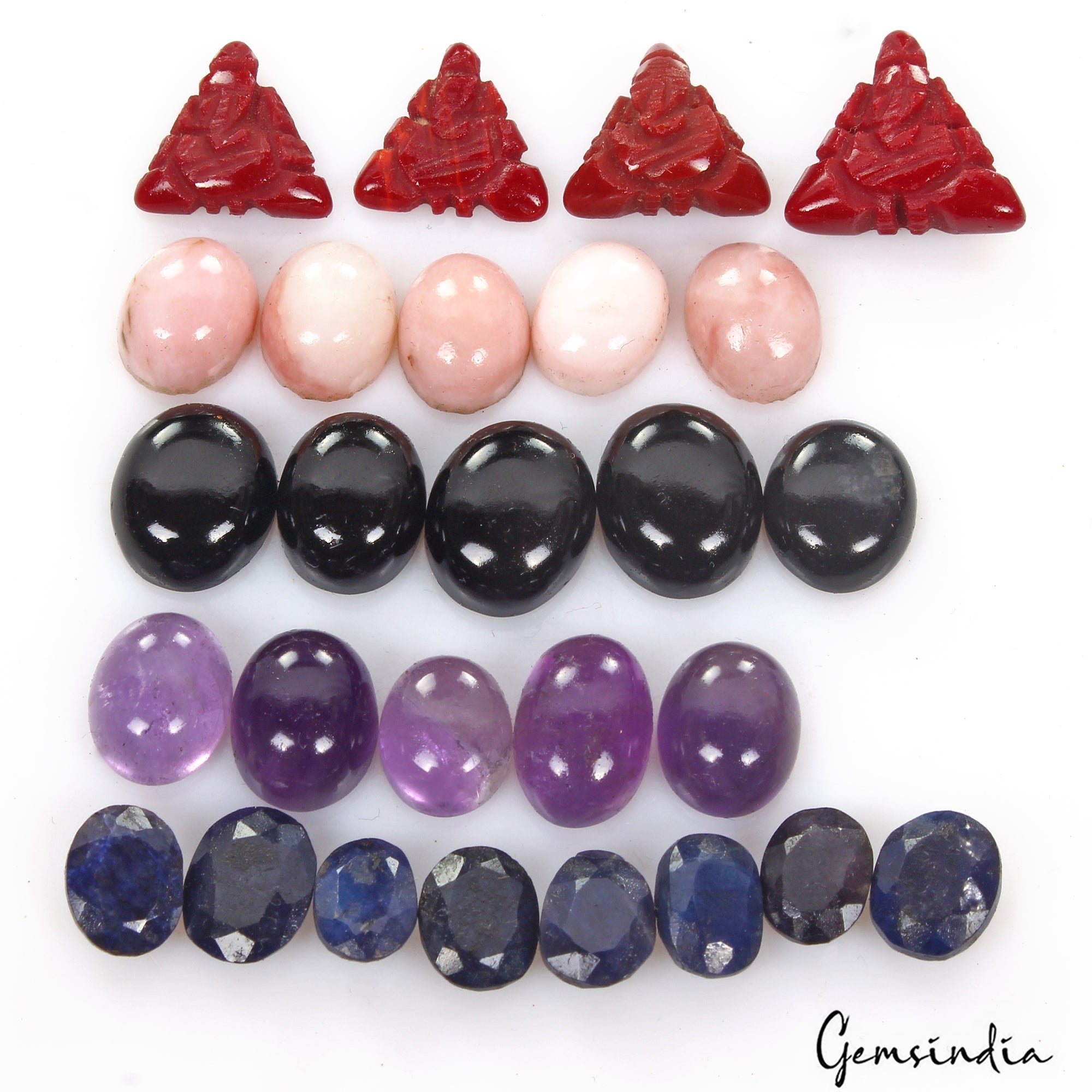 90 Cts/27 Pcs Natural Multi-Color Loose Mix Cut 9mm To 14mm Gems Lot For Jewelry
