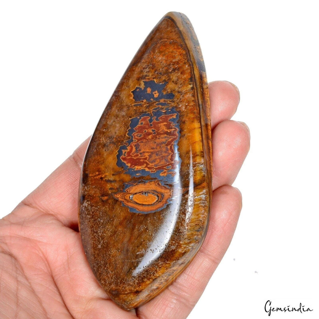 710 Ct Natural Untreated Brown Iron Tiger Eye Fancy Cab Huge Size Loose Gemstone