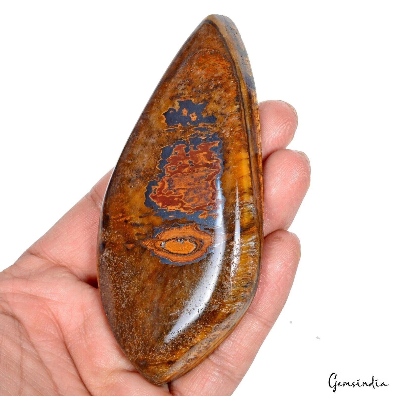 710 Ct Natural Untreated Brown Iron Tiger Eye Fancy Cab Huge Size Loose Gemstone