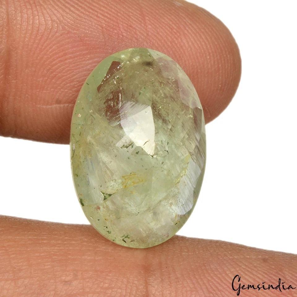 Aquamarine Loose Gemstone, Green — 20x13x7mm, 13.00 Ct, Brazil