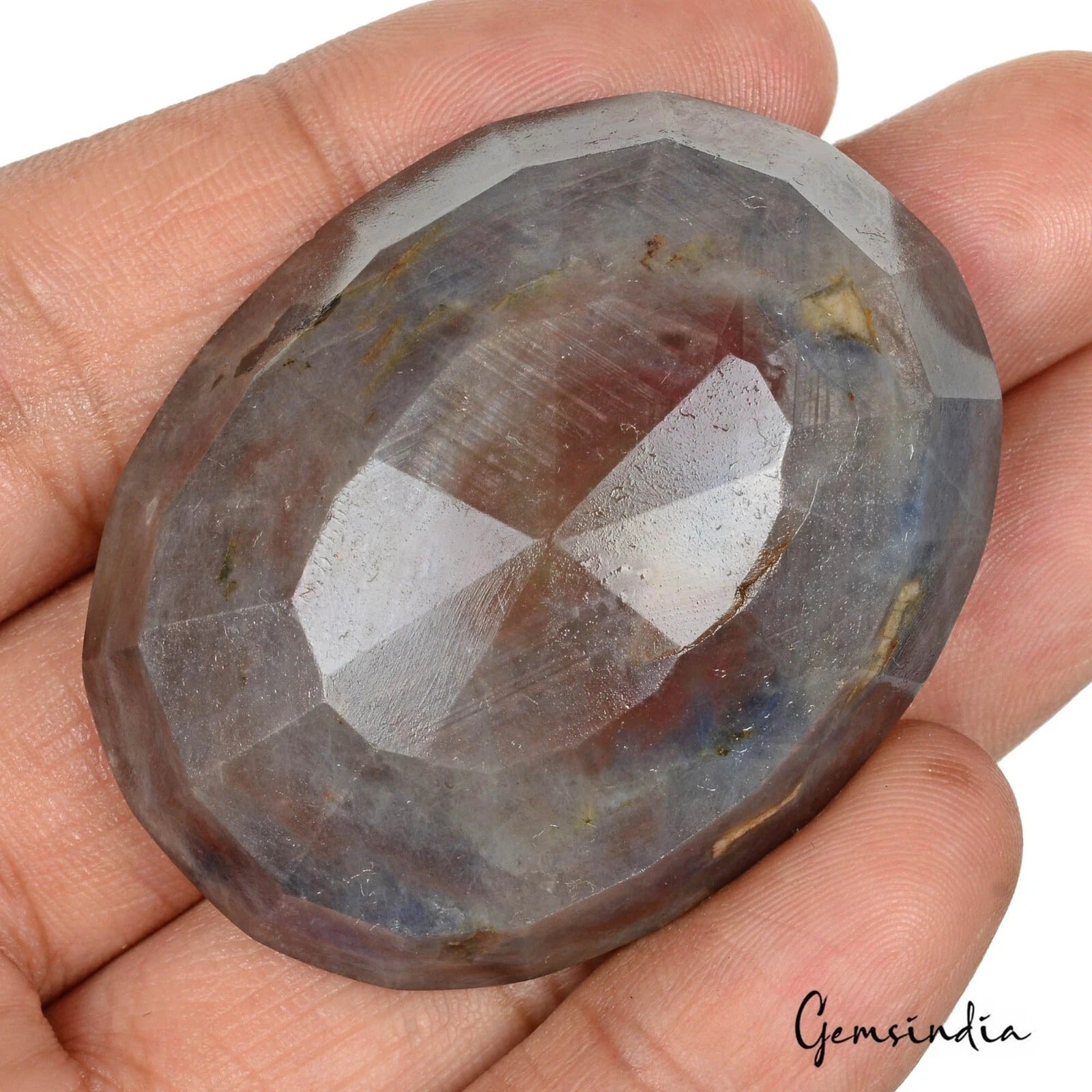 350 Cts Natural Untreated Brown Blue Sapphire Oval Huge Loose Earth mined Gem