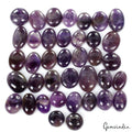 600Ct Natural Dark Purple Amethyst 15-25mm Mix Cabochon Untreated Loose Gems Lot