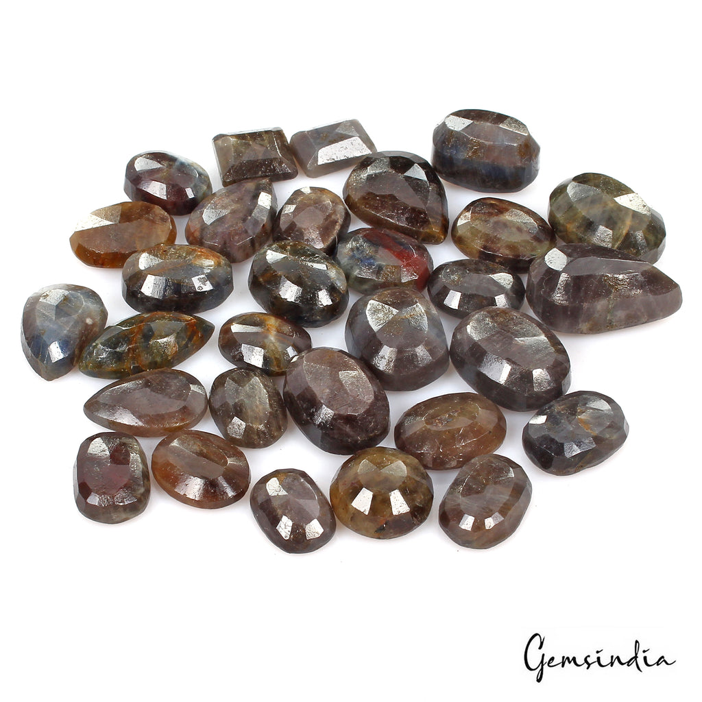 Sapphire Lot, Loose Gemstone, Untreated, Brown — 46 Pieces, 12mm to 23mm, 470 Ct, Madagascar