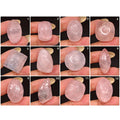 410 Ct Natural Untreated Pink Rose Quartz Beautiful Carving Loose Gemstones Lot