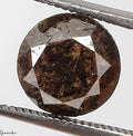 3.56 Ct Natural Salt and Pepper Brown Diamond – Rare Round Shape Loose Diamond