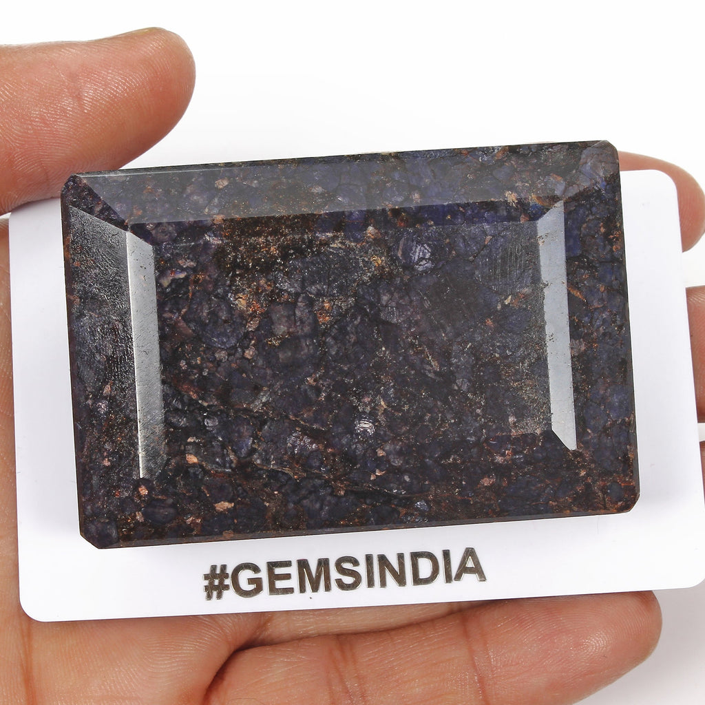 Certified 930 Cts Natural African Blue Sapphire Sapphire Octagon Cut Huge Gem