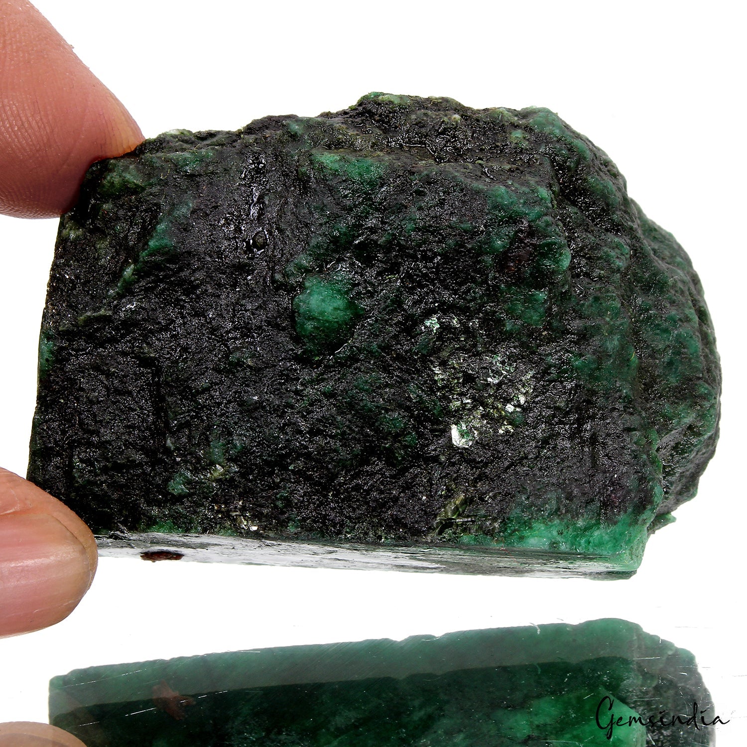 460 Ct Natural Green Rock Mineral Crystal Healing Emerald Uncut Raw Rough Gems