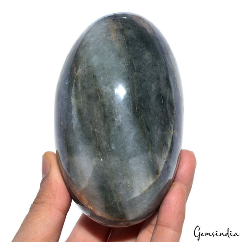 Agate Loose Gemstone, Untreated, Green — 4.7x2.8 Inch, 4500 Ct, Madagascar