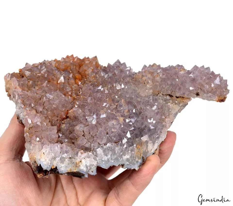 890 gm Natural Uruguay Amethyst Cluster Geode Rough Raw Healing Mineral Rock Gem