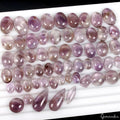 670 Cts/59 Pcs Natural Untreated Purple Amethyst Huge Cab Loose Wholesale Gems