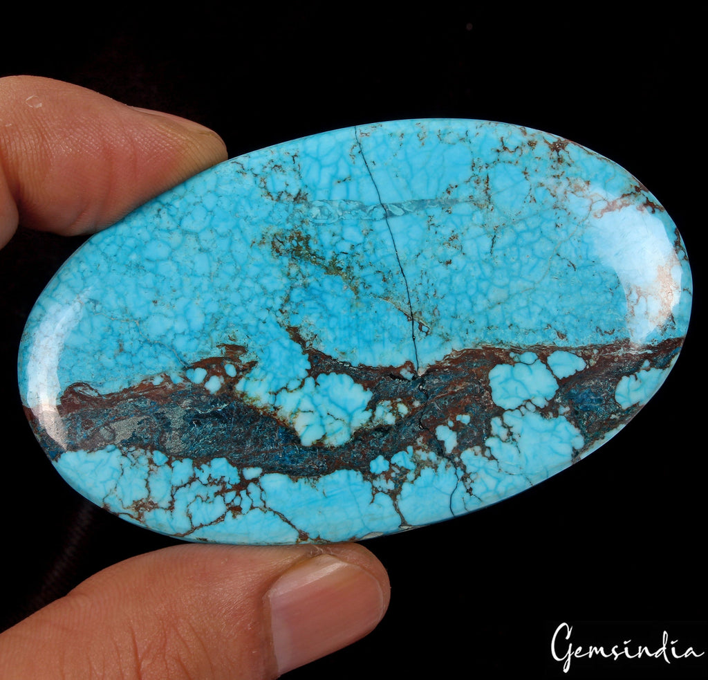 230 Cts Natural Designer Turquoise Oval Cabochon Loose Artistic Huge Gemstone