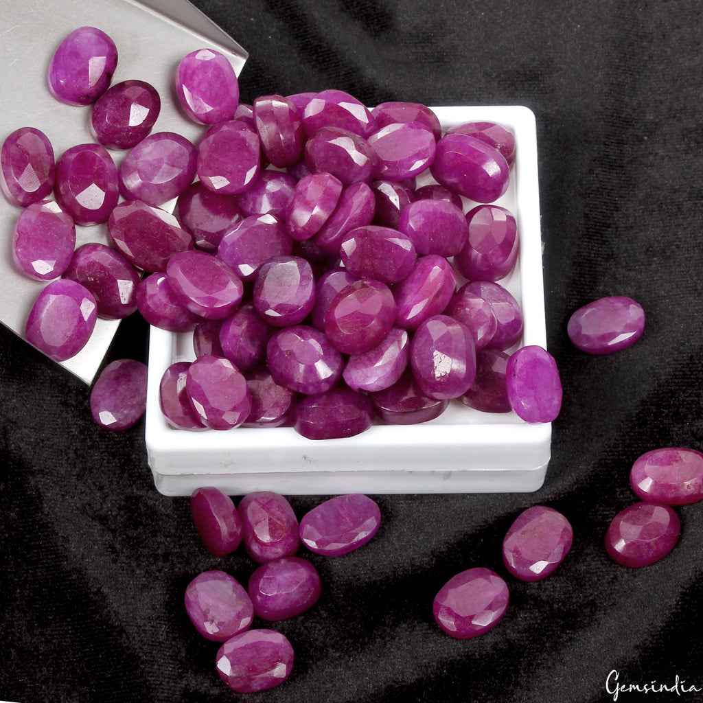 1200Ct Natural Pink Red Beryl Bixbite USA Oval Cut Loose 17-20mm Gemstones ~70Pc