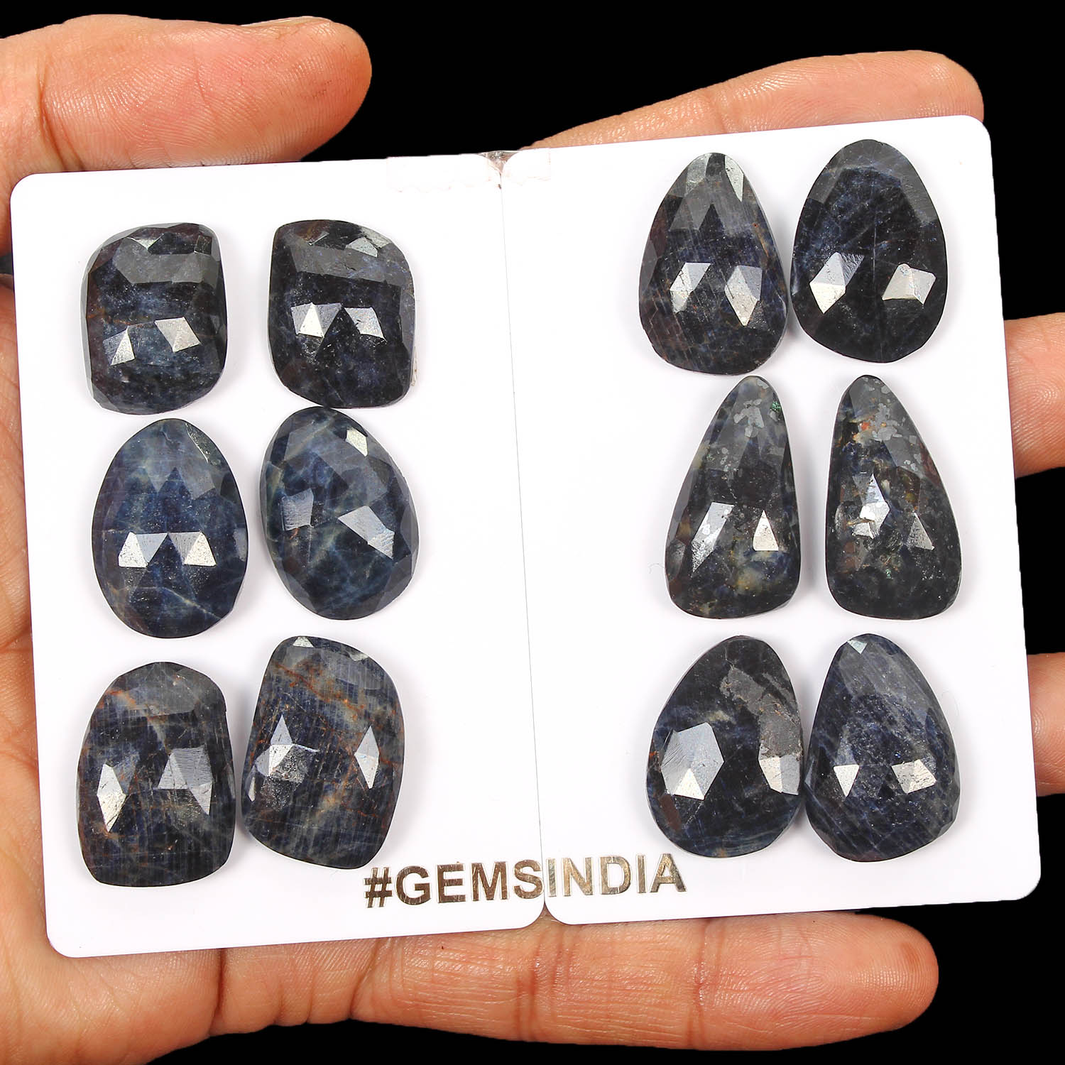 Sapphire Lot, Loose Gemstone, Untreated — 12 Pieces, 21mm to 27mm, 270 Ct, Madagascar