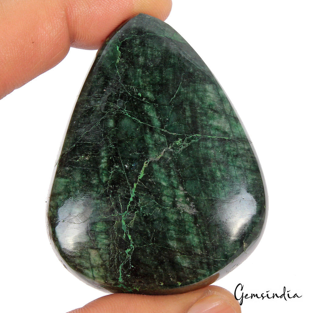 640 Ct Natural Zambian Green Emerald Pear Cab Huge Size Loose Earth Mined Gem