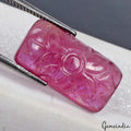 1 Piece Natural Red Ruby Heated Rare Moghul Carved Exclusive Gemstone~ 11.30 Cts