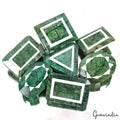 Super Wholesale 3830 Cts/7 Pcs Natural Brazilian Green Emerald Mix Cut Gems Lot