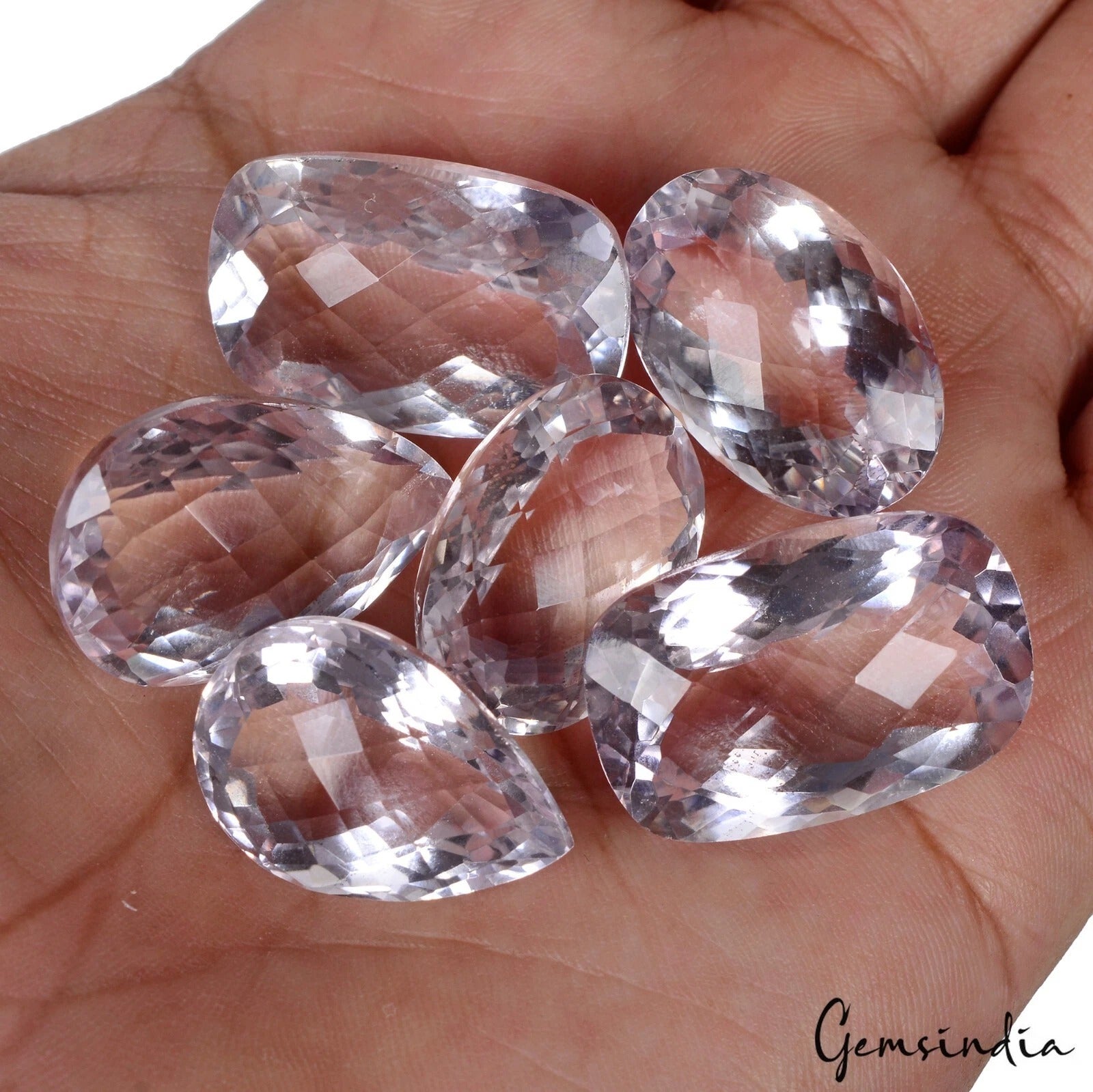 Mix Shape 23-27mm Real 100%Natural Amethyst Bolivia None Treatment 6Pcs/186.60Ct