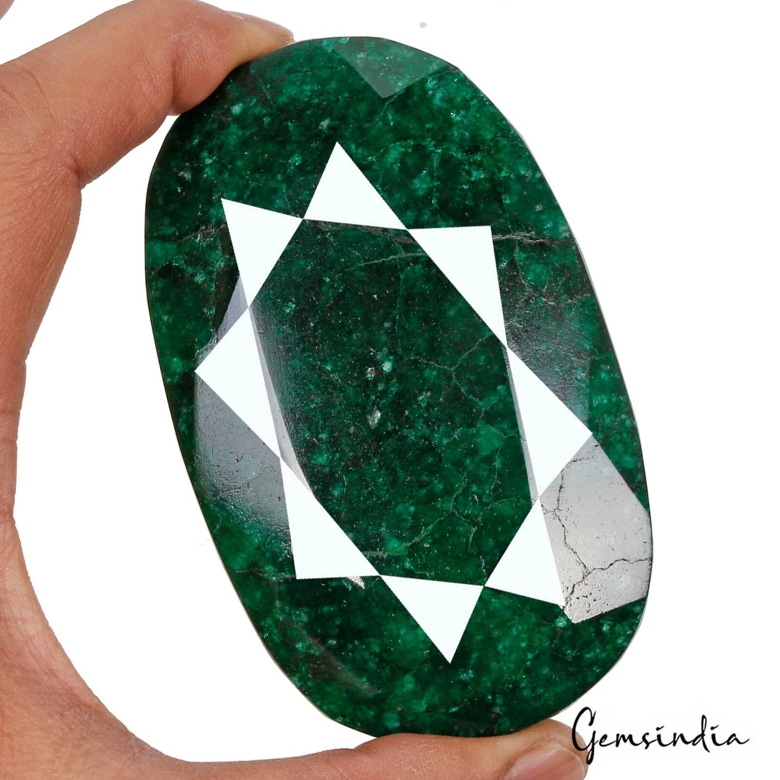 Certified 1300 Cts Natural Brazilian Bottle Green Emerald Oval Huge Loose Gems