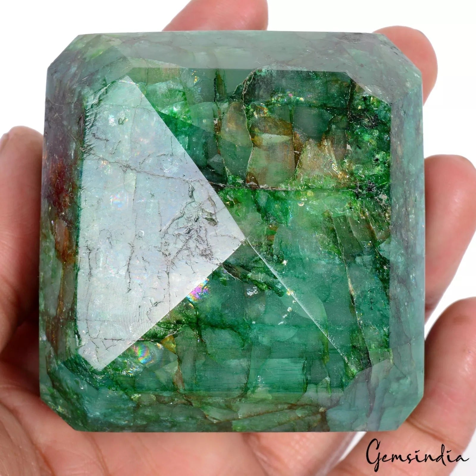 Big Size Octagon Cut Natural Green Emerald 440 Gram Loose Earth mined Gemstone