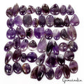 1020 Ct Natural Chevron Amethyst Cab Mix Shape Untreated Loose Gemstones, 183Pcs