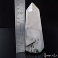 5" Natural Black Tourmaline Rutilated Quartz Tower Crystal Point Obelisk Stone