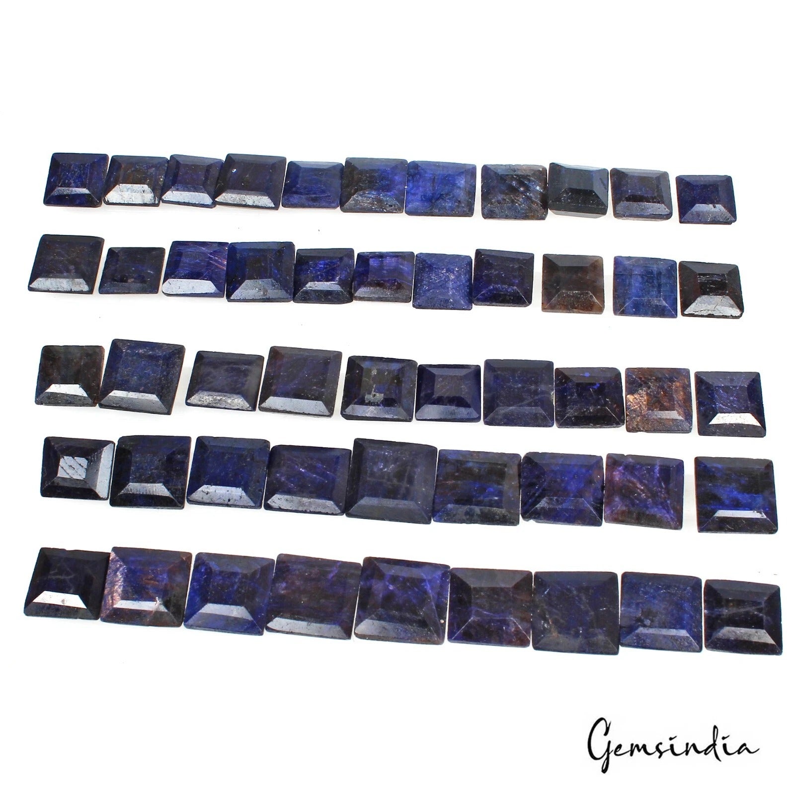 Blue Sapphire Lot, Loose Gemstone, Color Enhanced — 50 Pieces, 10mm To 13mm, 500 Ct, Madagascar