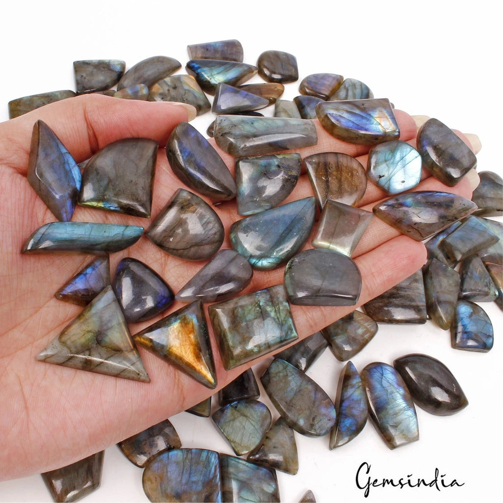 117Pcs Wholesale Lot Natural Multi Labradorite Mix Shape Cabochon Loose Gemstone