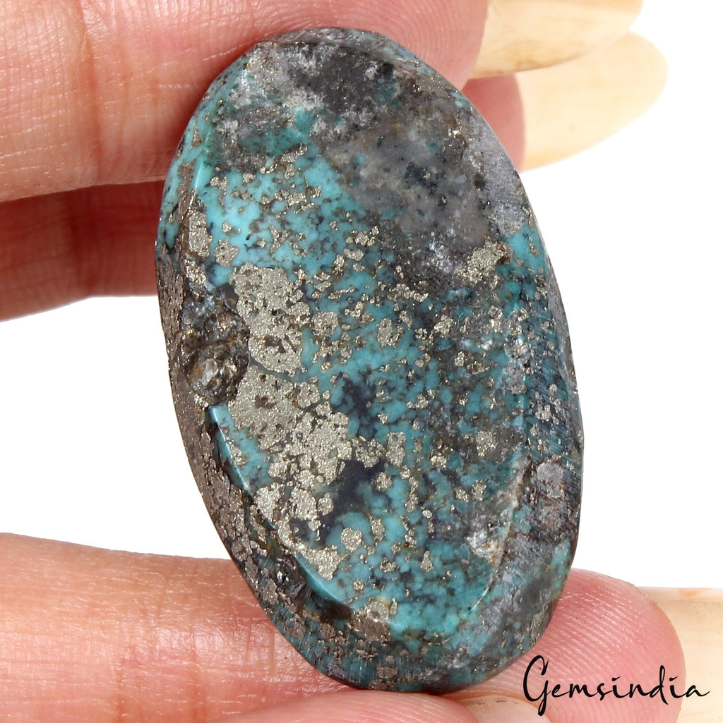 61.35Ct Certified Natural Turquoise(Firoza) Top Quality Loose Untreated Gemstone