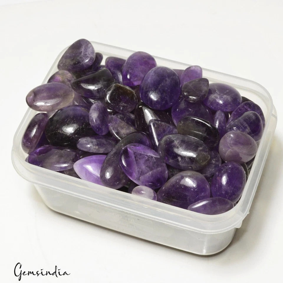 Amethyst Lot, Cabochon — 159 Pieces, 10mm to 32mm, 2760 Ct, Brazil