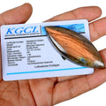 Labradorite Cabochon, Untreated, Peach — 70x27x9mm, 130.50 Ct