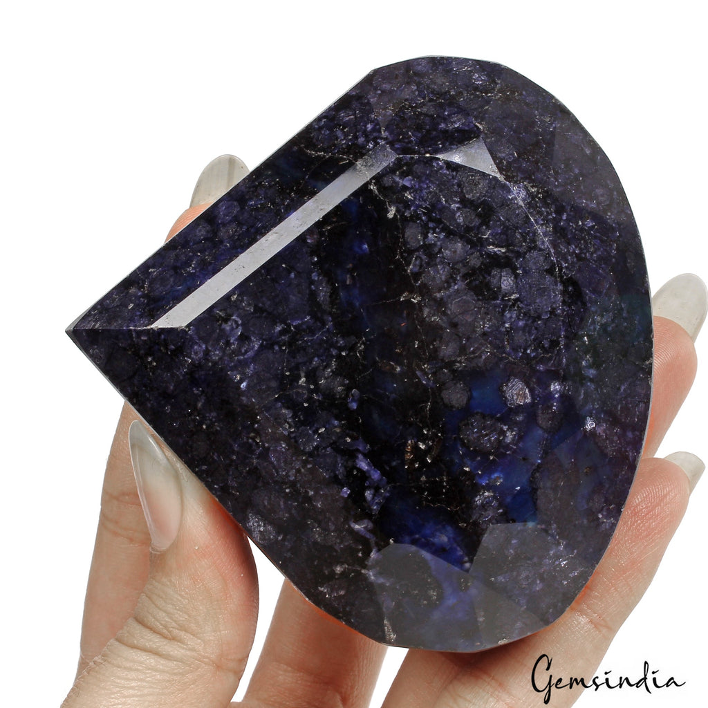1940 Cts Natural African Dark Blue Sapphire Pear Faceted Cut Earth Mined HugeGem