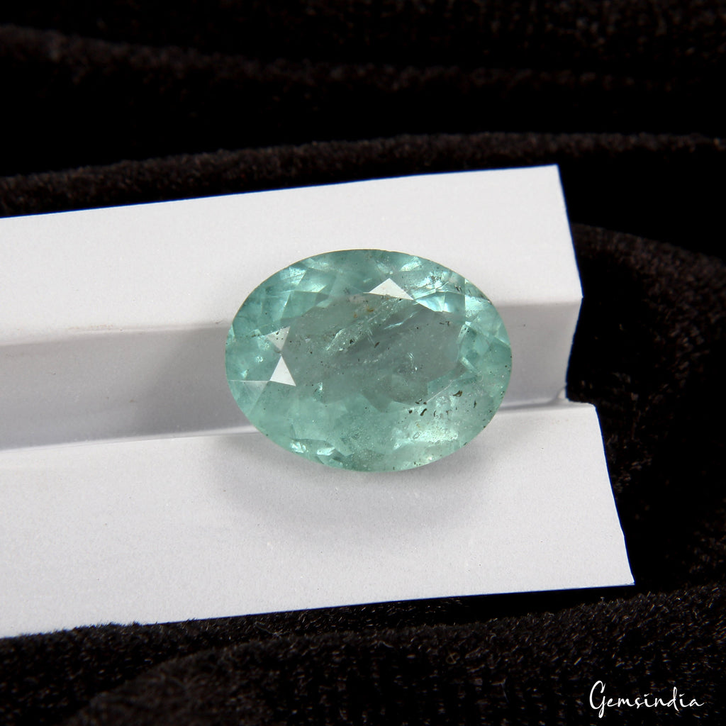 Certified 8.20 Ct Blue Santa Maria Aquamarine Gem From Brazil 100% Natural Color