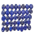 800 Cts/40 Pcs Natural Blue Gold Pyrite Lapis Lazuli Oval Cab Wholesale Gems Lot
