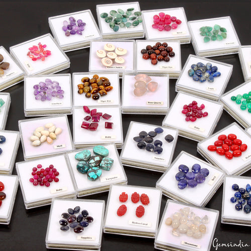 Amethyst Lot, Loose Gemstone, Multi Color — 375 Pieces, 3mm to 14mm, 488 Ct
