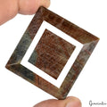 Natural Dark Brown Rectangular Cut Sapphire Earth Mined 600 Cts Loose Gemstone