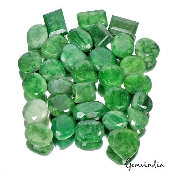 800 Ct Natural Green Brazilian Emerald Mix Cut Wholesale Gemstones Certified Lot