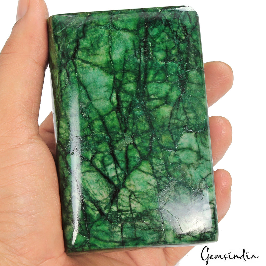 3060 Ct Natural Earth Mined Rectangular Cabochon Emerald Huge Size Loose Gems