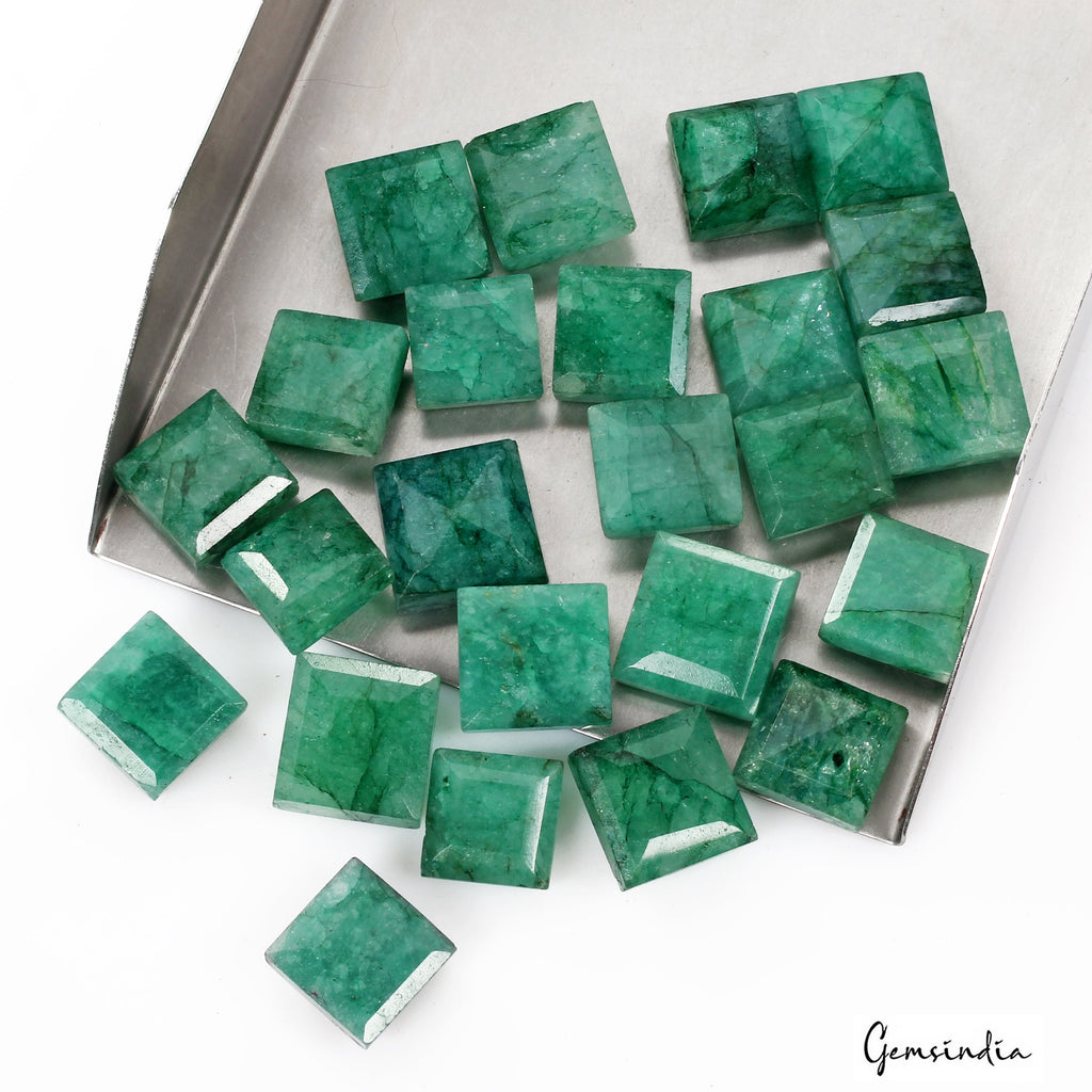 Natural 370 Ct Fine Cut Colombian Green Emerald Best Loose Gemstone Lot for Ring