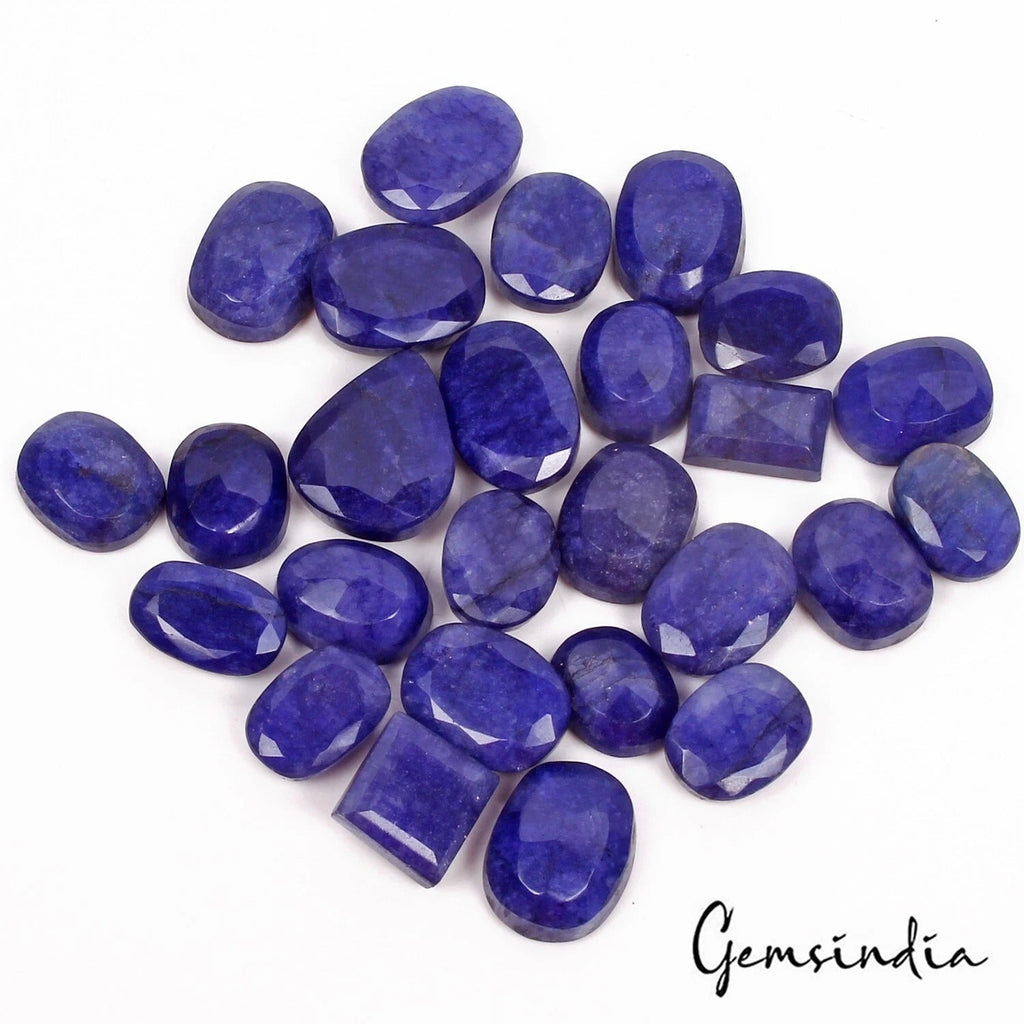 320 Cts/26 Pcs Natural Blue Beryl Mixed Faceted Loose Wholesale Ring Size Gems