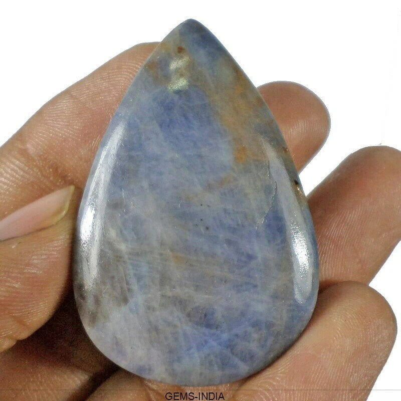 Certified 224 Cts Natural Untreated Gray Blue Sapphire Pear Cab Loose Huge Gem