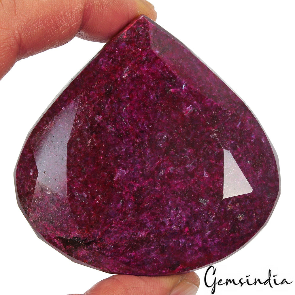 1100 Ct Natural Huge Red Ruby Pear Cut Earth Mined Museum Grade Treated Gemstone