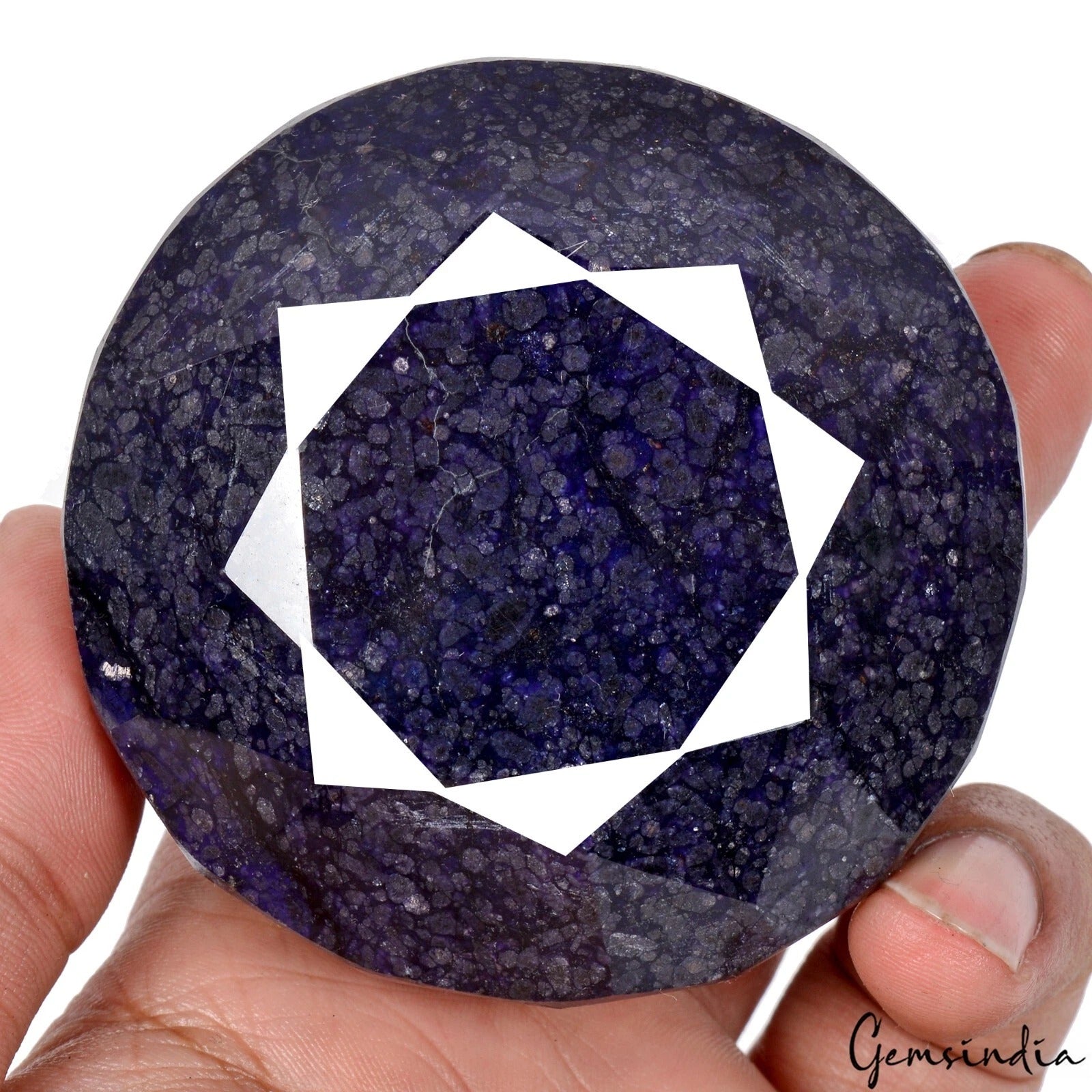 Blue Sapphire Loose Gemstone, Color Enhanced — 70x43mm, 2120 Ct, Madagascar