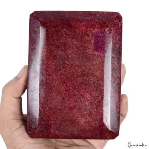 1.8 Kilo Natural Huge Red Ruby Octagon Cut Museum Grade Loose Gemstone