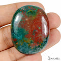 163.25 Ct Natural Untreated Green Red Bloodstone Jasper Oval Cab Gem For Pendant