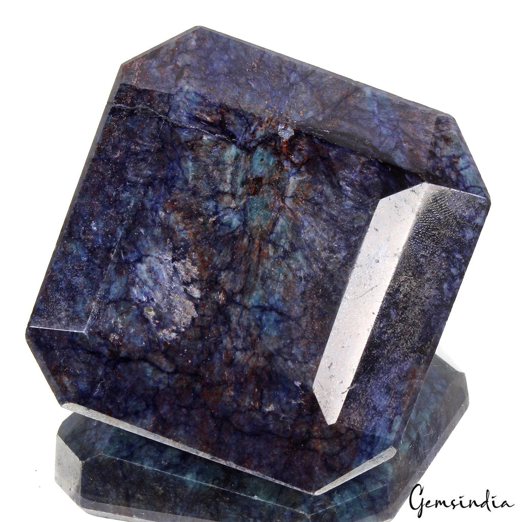1730Ct Natural Blue Sapphire Octagon Cut Faceted Earth Mined Huge Loose Gemstone
