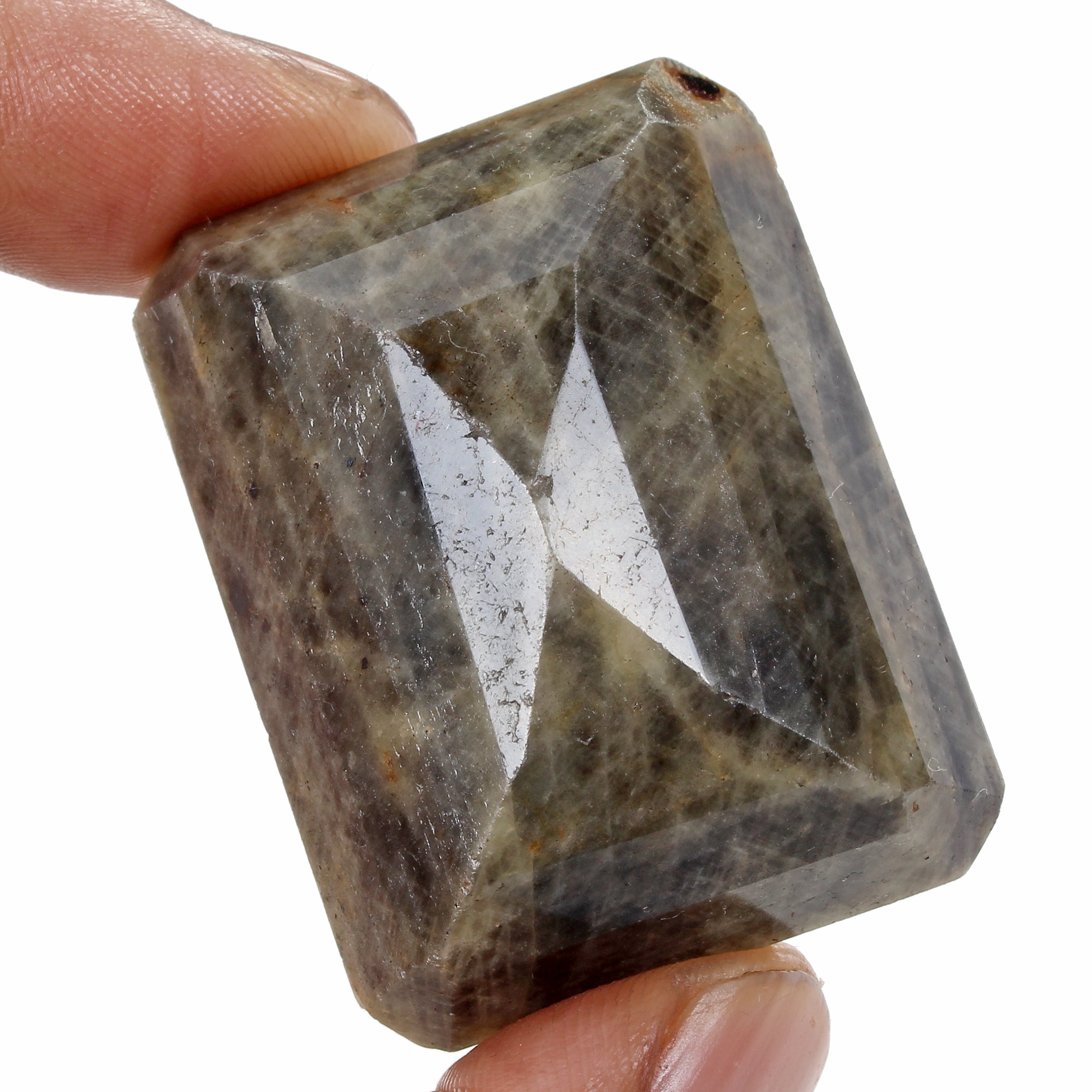 320 Ct Natural Untreated Sapphire Octagon Faceted Earth Mined Huge Size Gemstone