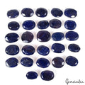 500 Cts/27 Pcs Natural Blue Sapphire Oval Faceted Cut Loose Gems Lot For Jewelry