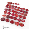 Certified 500 Cts/45 Pcs Natural African Red Ruby Mix Cut Loose Gems For Jewelry