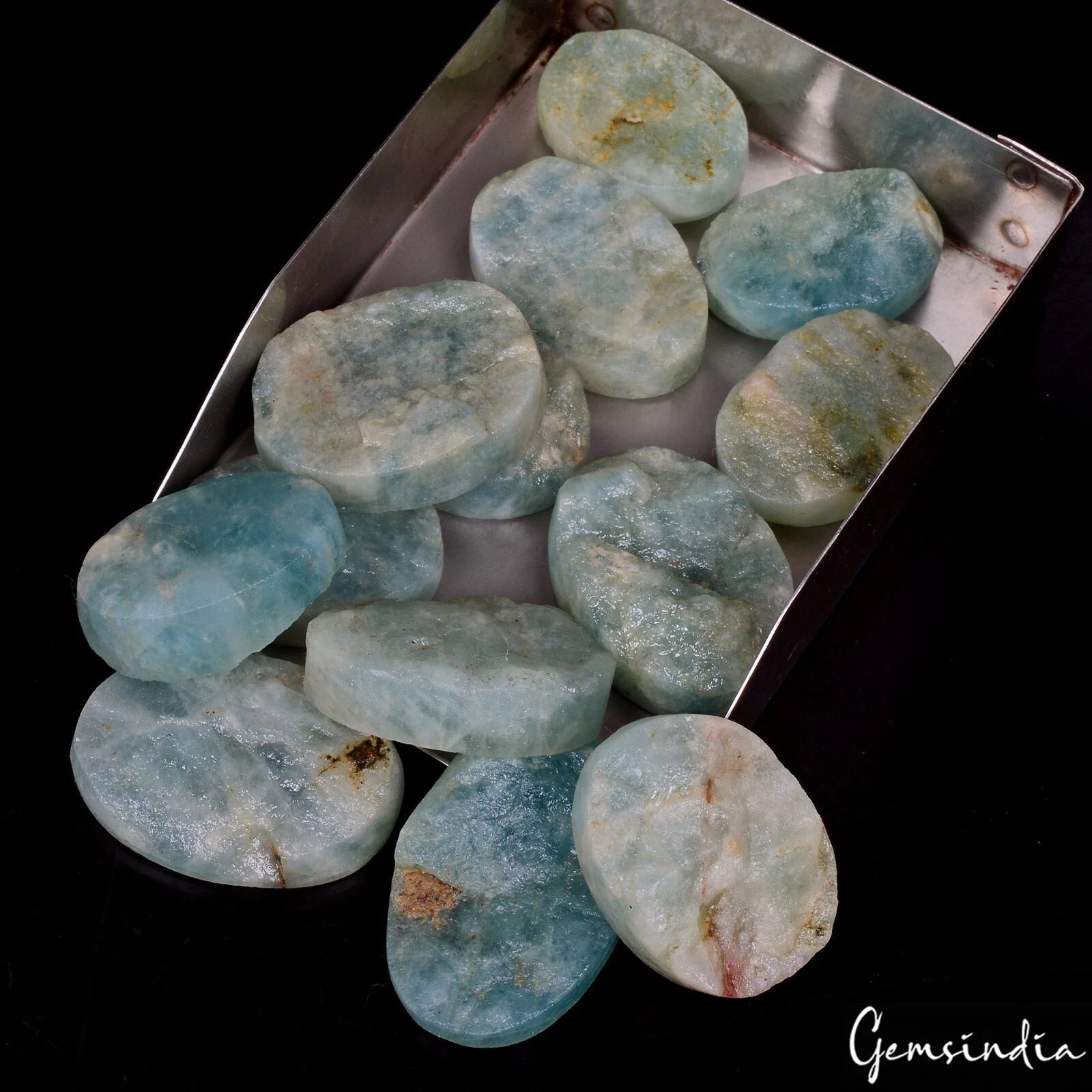 840 Cts/13 Pcs Natural Untreated Beryl Aquamarine Rough Druzy Wholesale Gems Lot