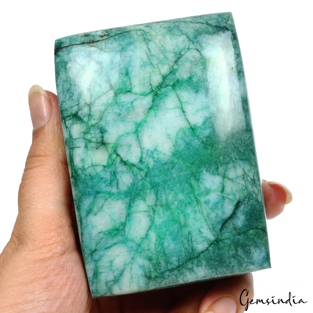 Certified 3450 Cts Natural Brazilian Green Emerald Baguette Cab Huge Loose Gem